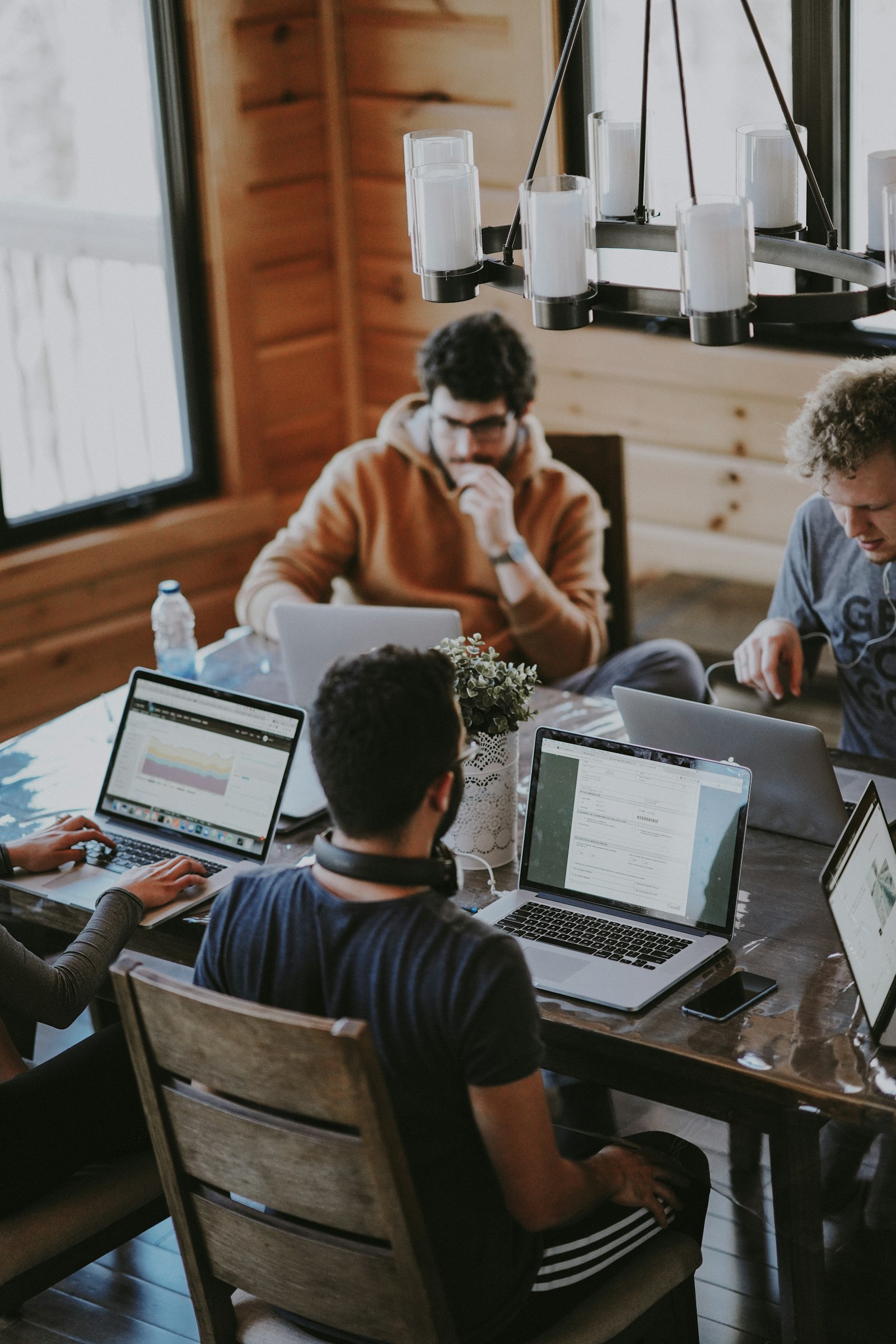 Advisors working through a client file together